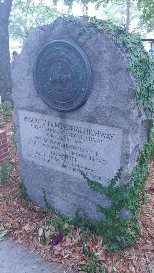 R.E.Lee Memorial Hwy Marker - Downtown Charleston South Carolina