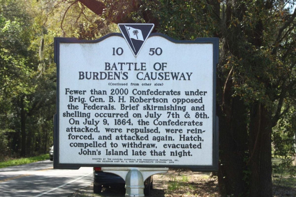 The Island Connection Burdens Causeway SC marker