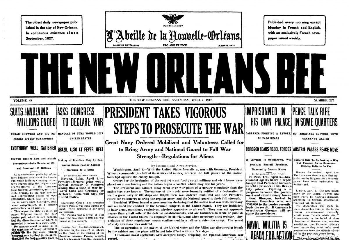 The War, The New Orleans Bee, May 1, 1861