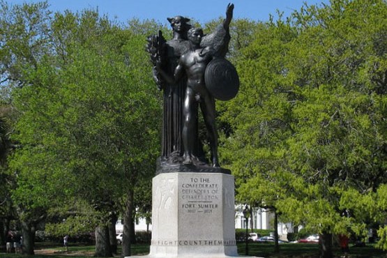 CONFEDERATE DEFENDERS OF CHARLESTON MONUMENT AT WHITE POINT GARDENS